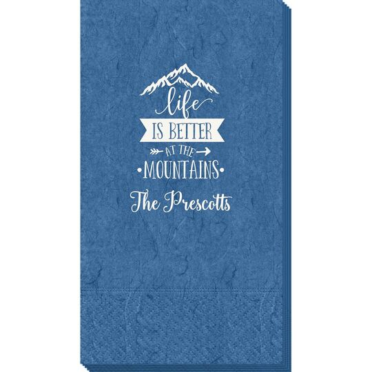 Life is Better at the Mountains Bali Guest Towels